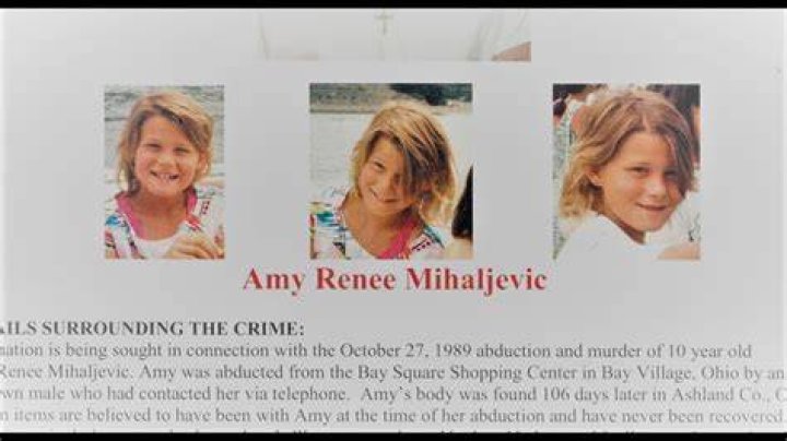 10yearold Amy Renee Mihaljevic from Bay Village, Ohio was abducted