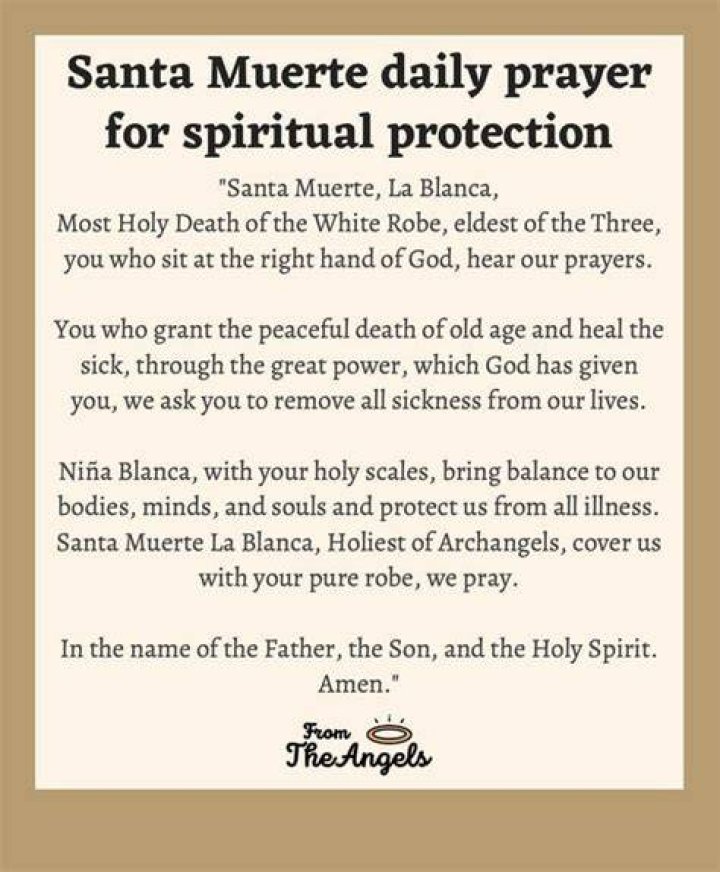 5 Santa Muerte Prayers for Protection For beginners