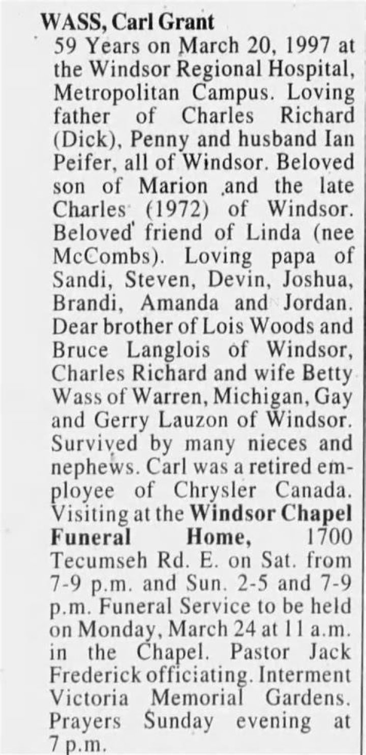 Amanda Windsor Obituary In loving memory of Amanda Windsor of Eastern