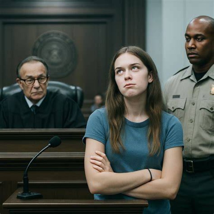 Courtroom drama: Elizabeth Marie Wren is seen in a screenshot from WLKY lunging at a man accused of killing her two sons in 2016