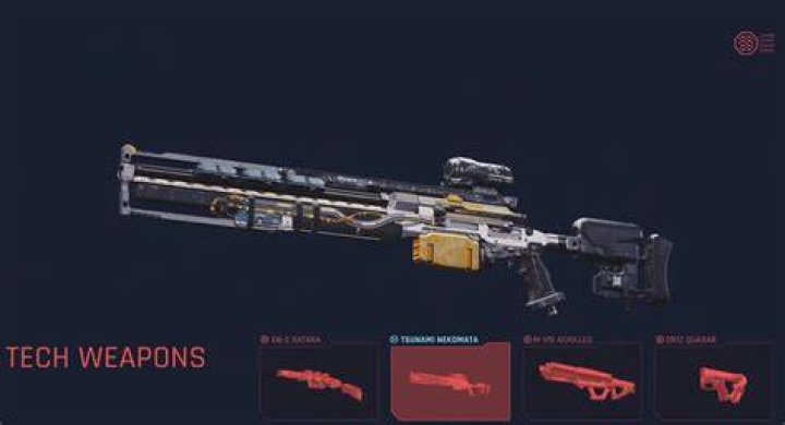 cyberpunk 2077 tech weapons in action