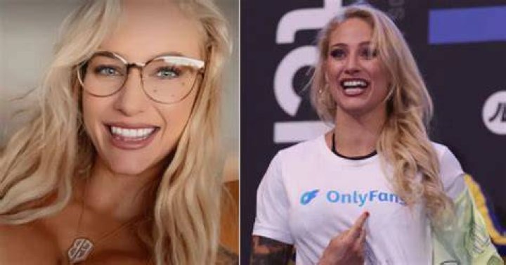 Ebanie Bridges nearly bursts out of top as she announces 's*** ton' of
