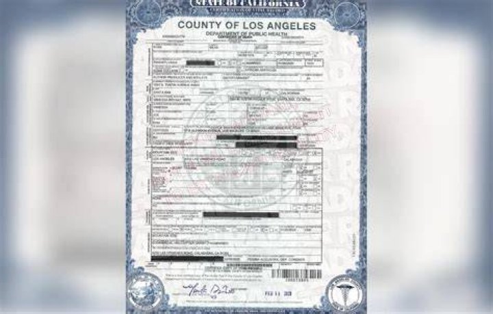Kobe Bryant Death Certificate Released PostHelicopter Crash