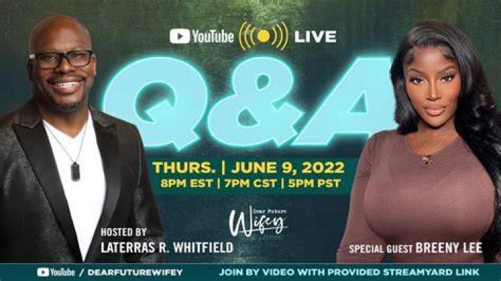 Live Q&A with Laterras R. Whitfield & Breeny Lee YouTube