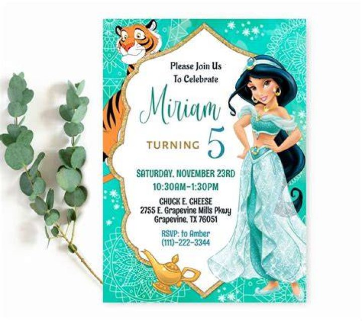 Printable Jasmine Invitation Card Free Invitation Templates