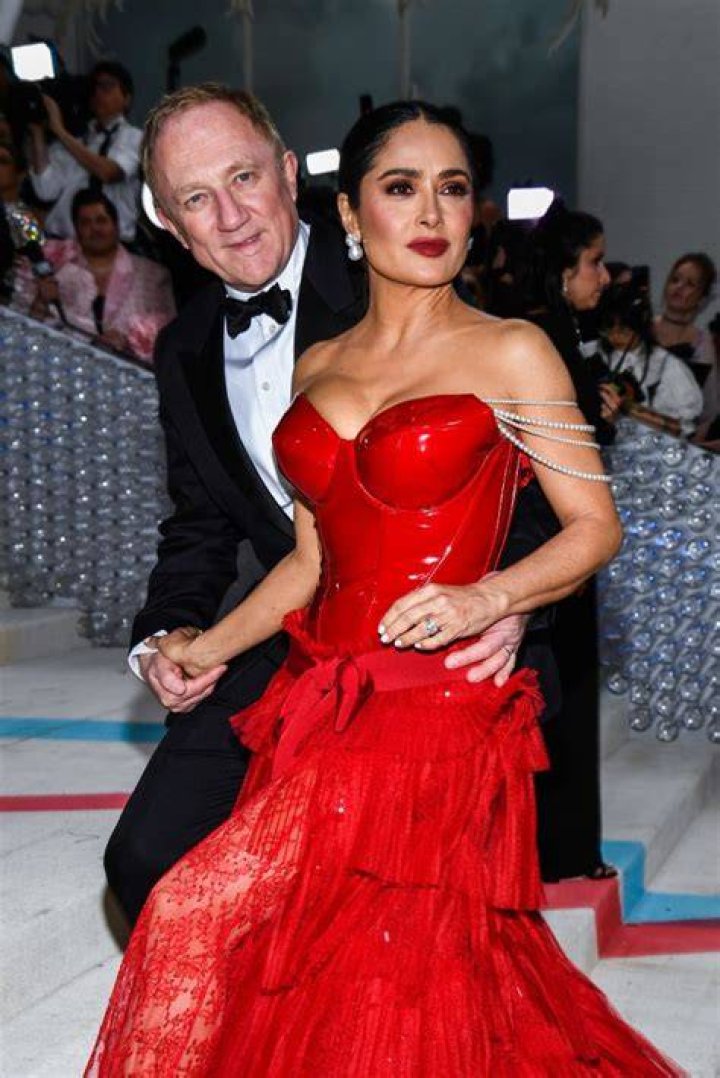 Salma Hayek Suffers a Wardrobe Malfunction While Salsa Dancing in a Robe