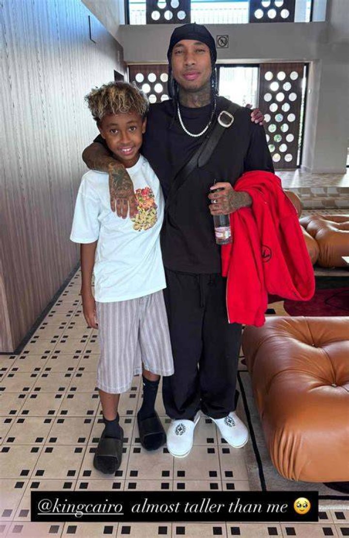 Tyga takes son King Cairo to the Kids' Choice Awards Daily Mail Online