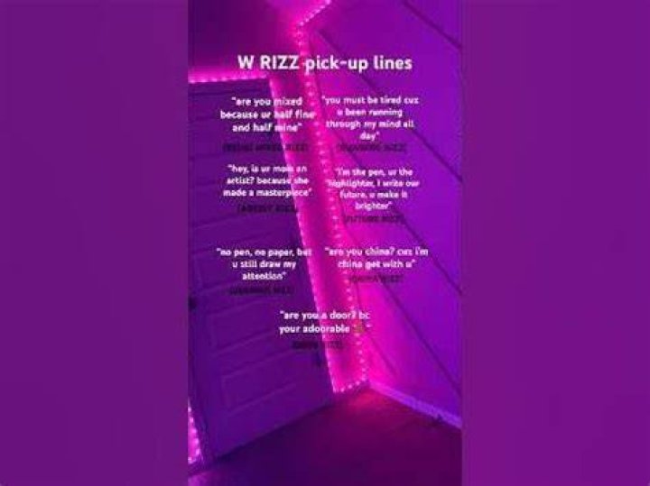 w rizz pickup lines YouTube